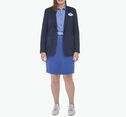 Women's Solid Knit Blazer image number null